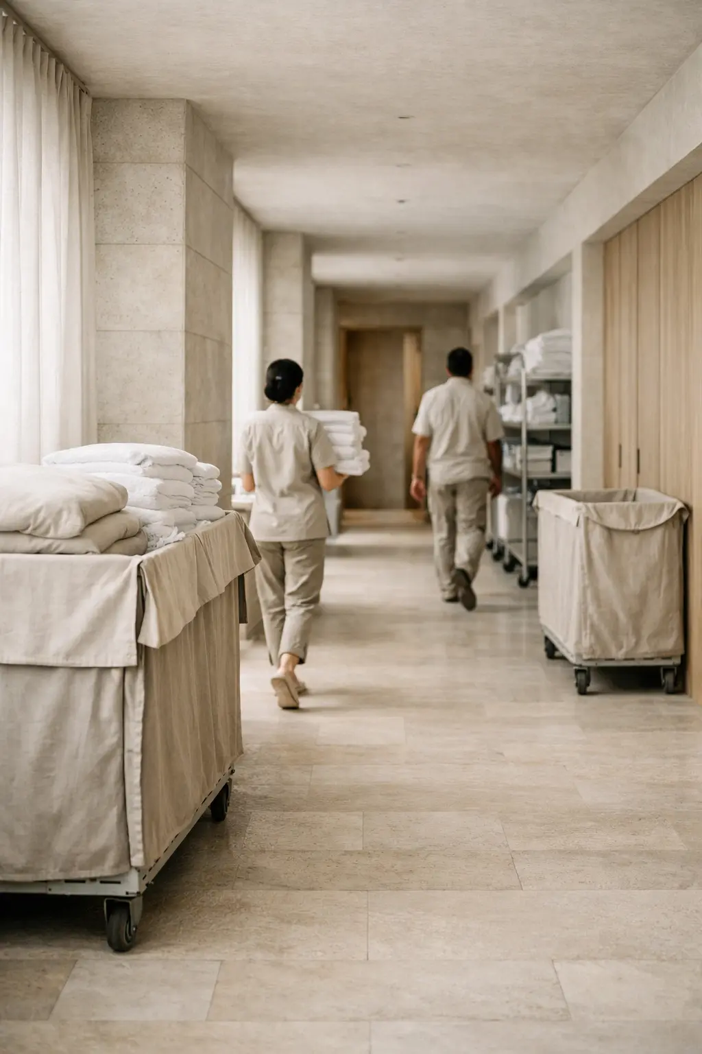 Luxury hotel operational readiness and service flow