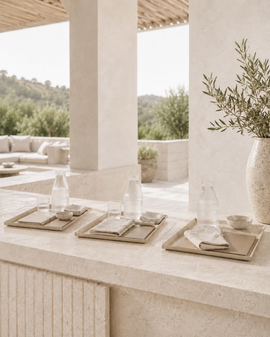 Guest-facing service elements prepared and reviewed during the early stages of a hospitality project, illustrating how operational details, service standards, and guest experience considerations are assessed before opening.